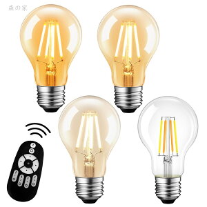 �y���������zLVWIT 4�Z�b�g LED�d�� 60W�`���� E26���� ���i�K���� ���F �t�B�������g�d�� �����R������ LED�����v ����d��6W �����F �����F �d���F ��铔 ���u���� �G�W�\�������v �L�z���^�C