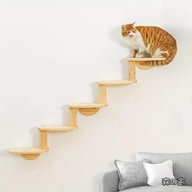 【送料無料】DIY 猫壁猫クライミングプラットフォーム木製猫壁掛け猫棚木製ペット猫止まり木ステップベッド無垢材猫壁シリーズ