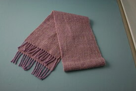 ネックウェア （ピンクパープル系）ホームスパン（箱付）　みちのくあかね会