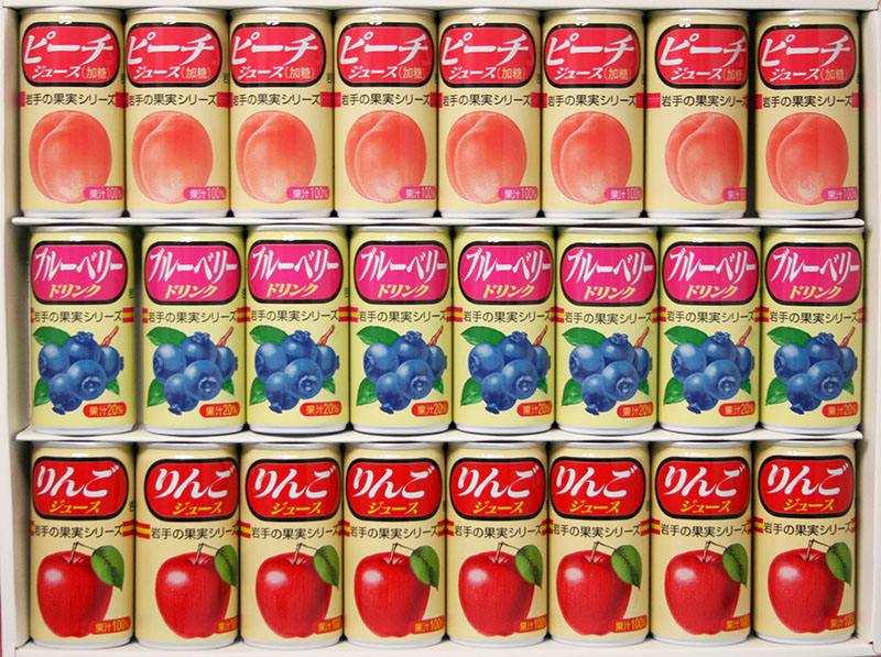 〜岩手の果実シリーズ〜岩手缶詰の「3種24缶ドリンクセット」
