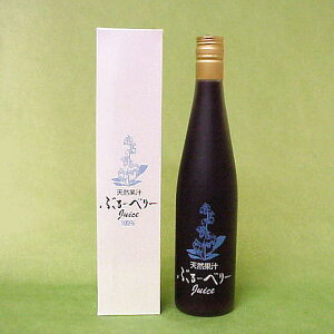 天然果汁「ブルーベリー100%ジュース」500ml(岩手缶詰)≪ギフトにおすすめ≫