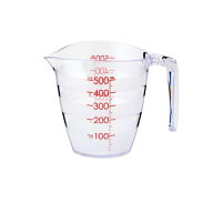 マーナ 目盛りが見やすい計量カップ K728CL クリア 500mL