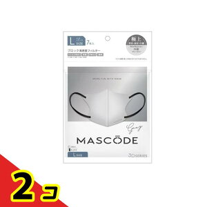 MASCODE �}�X�R�[�h 3D�}�X�N L 06�O���[×�u���b�N�R 7���� 2�Z�b�g