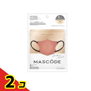 MASCODE �}�X�R�[�h 3D�}�X�N M 09�_�X�e�B�s���N×�u���b�N�R 7���� 2�Z�b�g