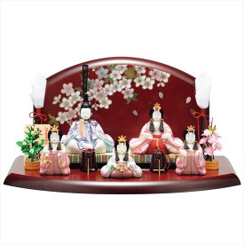 【12月以降入荷予定】雛人形 一秀 コンパクト 木目込み 五人飾り I-15-6 おしゃれ かわいい HR | ひな人形 桃の節句 ひなまつり ひな祭り おひなさま 小物 雛祭り 初節句 女の子 プレゼント 縁起物 お雛様 出産祝い ギフト モダン