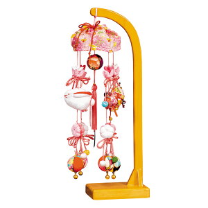 つるし雛 つるし飾り さげもん 桜咲く頃 8号 スタンド付 健明作 日本製 平安豊久 雛人形 ひな人形 コンパクト かわいい おしゃれ 桃の節句