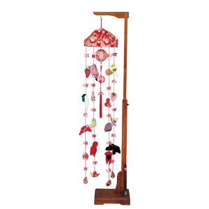 在庫あり つるし雛 つるし飾り さげもん 雛人形 梅みずき 20号 伸縮スタンド付 健明作 日本製 かわいい おしゃれ 平安豊久