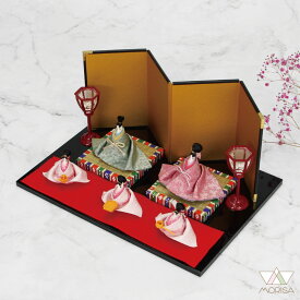 【特別価格】【数量限定】【半額】ミニ雛人形 リュウコドウ インテリア雛 おしゃれ かわいい 京三角雛 五人揃い 1-350 アウトレット お買い得商品 セール SALE