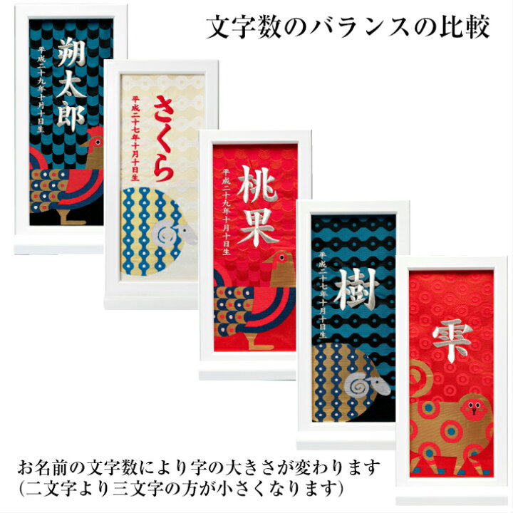 楽天市場】名前旗 男の子 女の子 雛人形 刺繍 額入りタイプ 干支 とら 
