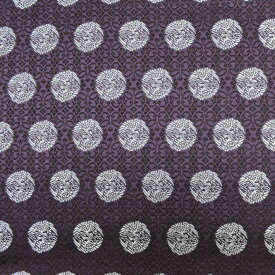 金襴 生地 もりさん 有職向い鶴紋 紫 不織布付き 52 和柄 金襴織物