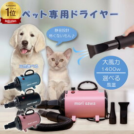 【イーグルス感謝祭P2倍＆1000円クーポン】犬用ドライヤー 速乾 ペットドライヤー ブロワー 家庭用 業務用 大風量 冷風/温風 騒音低減 ペットヘアードライヤー トリミング ドライヤー 3つノズル付き 送風機 乾燥機 温度調整可能 無段階調整 簡単操作 PSE認証済