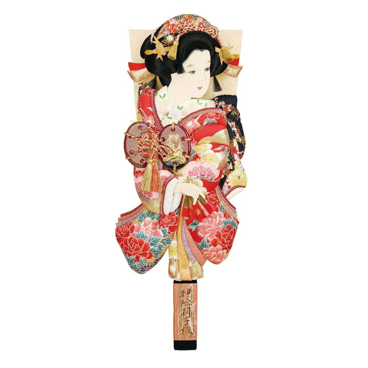 楽天市場】羽子板 単品 金彩押絵羽子板 夢さくら 15号 浅妻 : 人形の 