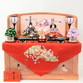 雛人形 新王収納飾り 塗桐収納箱 間口70cm