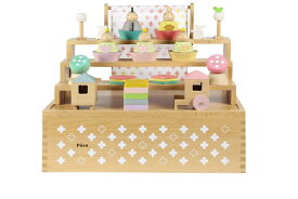 【送料無料】雛人形 コンパクト おしゃれ インテリア 木製 組み木 ミニサイズ プーカのひな人形 HAKO 座り雛、立ち雛 組み合わせ自由　熨斗・のし対応あり