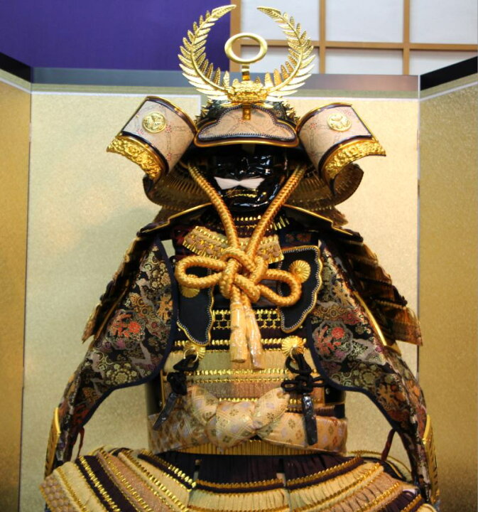 端午の節句・甲冑・弓・太刀セット 金屏風付