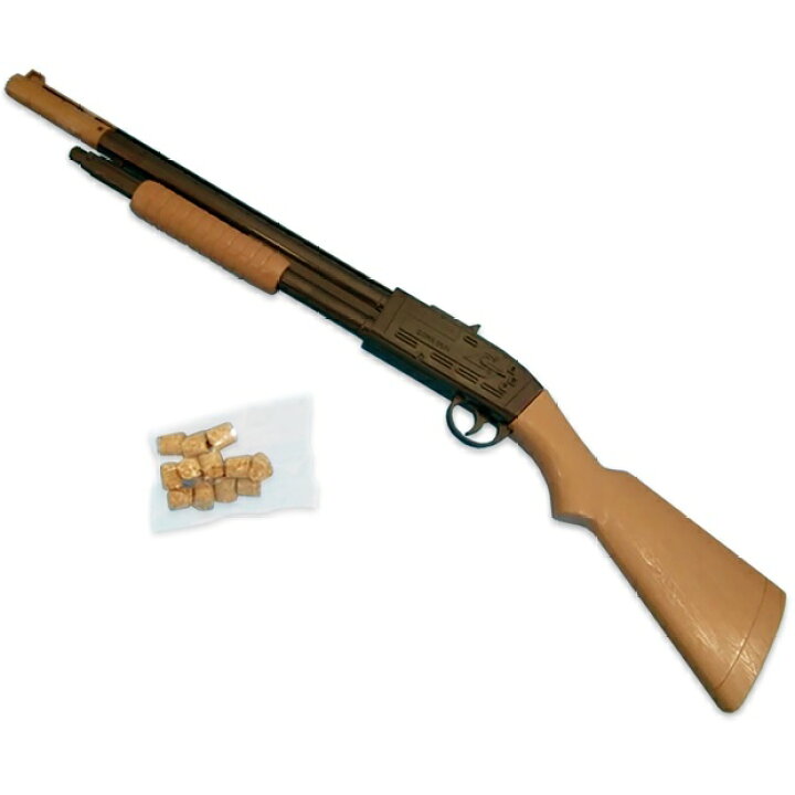楽天市場】射的銃 コルクガン 1丁 コルク12玉付き W120×D30×H660 単品 