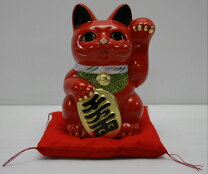 楽天市場】招き猫 赤の通販