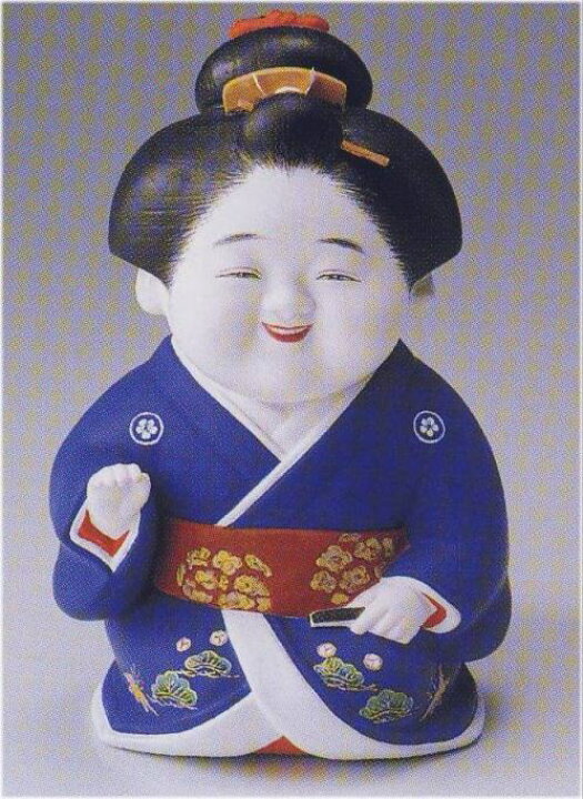 楽天市場】招きお多福【博多人形】 : 人形のモリシゲ