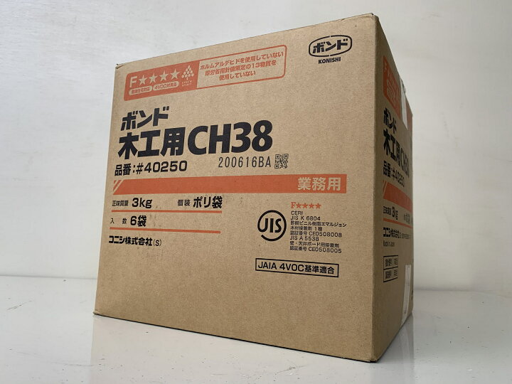 楽天市場】[送料無料]木工用ボンド CH38 3kg×6袋 ボンド 業務用 接着 コニシ ボンド CH38 3kg×6袋 業務用
