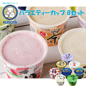 ギフト 久保田 バラエティーカップ Bセット　久保田食品 アイス ギフト セット バニラ 抹茶 いちご チョコレート ミルク紅茶 ラムレーズン コーヒークリーム 高知 お取り寄せ お歳暮