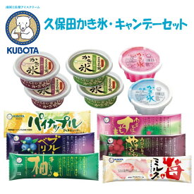 久保田 かき氷・キャンデーセット　久保田食品 アイス 苺とミルク すもも やまもも 柚子 ブルーベリー パイナップル 白蜜 いちご蜜 さとうきび蜜 十勝小豆 抹茶 ギフト セット