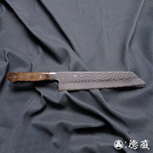 切付ステンレス包丁 210mm/両刃/AUS8/積層材(焦茶色)/日本製/徳蔵刃物・TOKUZO KNIVES・JAPAN・Kitchen Knives・包丁・ほうちょう・ホウチョウ・切れ味・家庭用・万能・両刃・お手入れ簡単・プレゼン