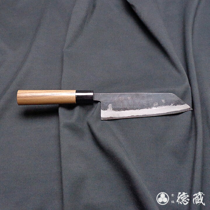 楽天市場】文化黒打ち包丁 165mm/両刃/青紙2号/胡桃/日本製/徳蔵刃物 