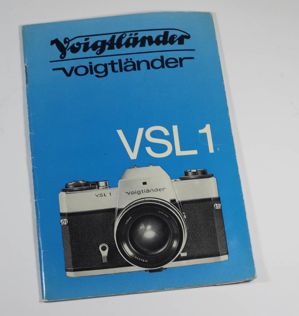 名入れ無料】シンガポール製 VSL1 マニュアルManual Voigtlander for VSL1 その他 