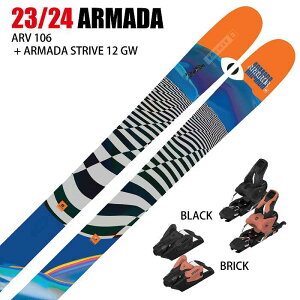 [スキー2点セット]アルマダ スキー板 2024 ARMADA ARV 106 + 24 ARMADA STRIVE 12 GW 115mm ビンディングセット 23-24