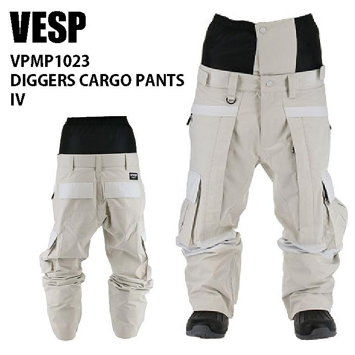 VESP べスプ ウェア VPMP1023 DIGGERS CARGO PANTS 22-23 IV メンズ カーゴ パンツ スノーボード ディガーズ