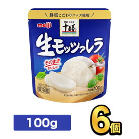明治北海道十勝生モッツァレラ 100g【6個】|meiji 明治 チーズ ナチュラルチーズ 要冷蔵