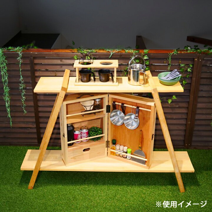 楽天市場 2段シェルフ キャンプ棚 2段ラック オープンラック Diy キット 2段テーブル キャンプ 手作り 木製 木製ラック 自作 テーブル インテリア 送料無料 モロック ヴィレッジ