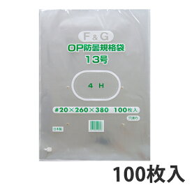 【OPP防曇袋】ボードン袋 規格袋 FG 13号 厚み20μ（1000枚入り） 野菜袋