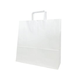 【紙袋】既製品手提袋 平紐 320×115×320mm 白(200枚入) F4G22185 手提げ ラッピング 持ち帰り 紙バッグ ペーパーバッグ