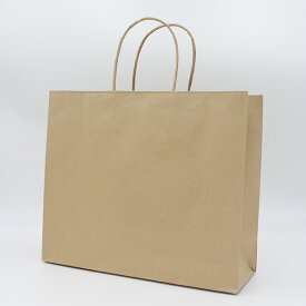 【紙袋】紙袋320×110×270mm 厚手 茶(取っ手:紙丸紐)（10枚入り）