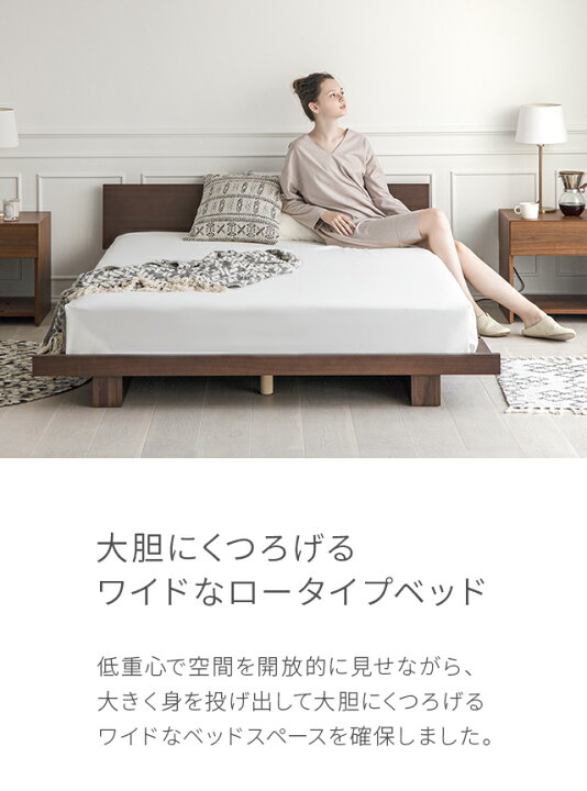 楽天市場】ベッド ダブル ベッドフレーム bed ダブルベッド ダブル 