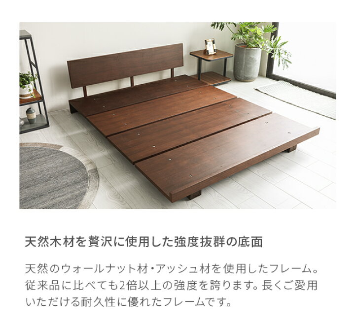 楽天市場】ローベッド ベッド シングル ベッドフレーム シングルベッド 