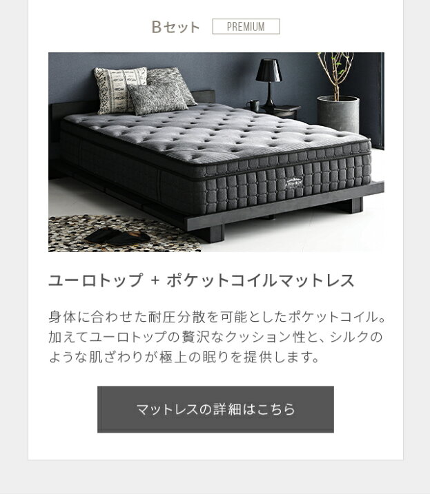 処分品 アルモニア ダブルベッドフレーム マットレス 黒 174✕250✕830  