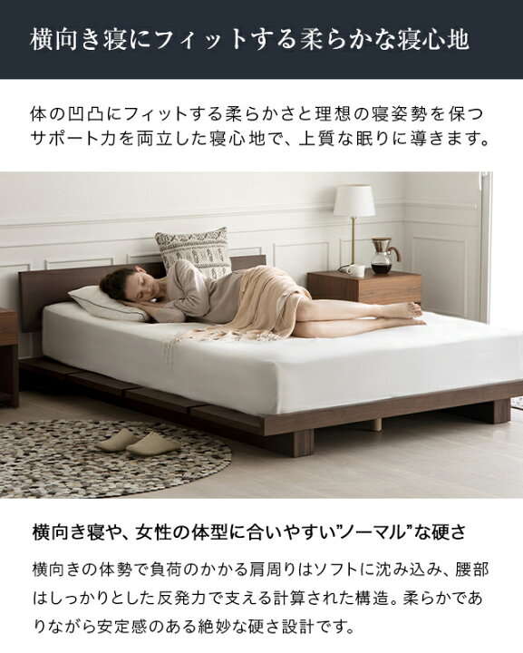 楽天市場】マットレス 超高密度 3ゾーン セミダブル ダブル クイーン 