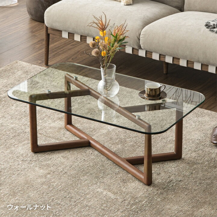 楽天市場】テーブル センターテーブル ガラステーブル リビング  