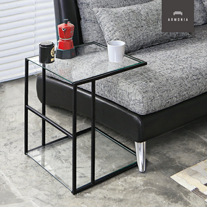 楽天市場】サイドテーブル コーヒーテーブル ナイトテーブル ガラス  