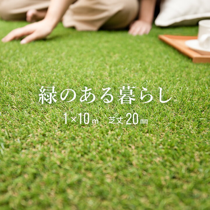 人工芝芝ロール 1x10m、厚さ20mm、パティオ、庭、バルコニー、学校用UV耐性フェイクグラス-セルフドレン、ペット&amp;チャ