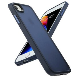 COSOIK iPhone se 2 se3 8 7 用 ケース 第2世代 第3世代 耐衝撃 滑り止め 指紋防止 米軍MIL規格 マット仕上げ ストラップホール付き SGS認証 黄変防止 耐久性 カバー ワイヤレス充電対応 アイフォン いphone se3 用 4.7 インチ ケース ブルー