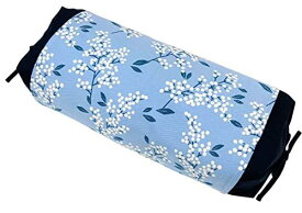 モリピロ(MORIPiLO) 蕎麦殻枕 日本製 ひのきの香り ブルー 約25x50cm 高さ調整 カバー付き そばがら 檜チップ 国内工場 老舗メーカー 4620961