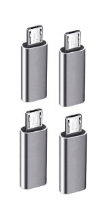 YFFSFDC USB-C  Micro USB A_v^ Type-C (X) to Micro USB (IX) ϊA_v^ 4 }CNUSBϊA_v^[ ϊRlN^ [dƃf[^] XperiaAGalaxyANexusAHUAWEIMicro USBݔΉ Vo