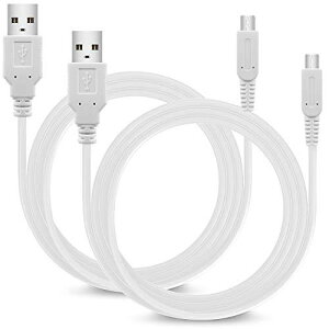 YFFSFDC 3DS �[�d�� 3DS USB �[�d�P�[�u�� 1.2m New3DS/ New3DSLL /3DS /3DSLL/ i2DS /DSi/DSiLL/2DS���p USB�[�d�P�[�u�� 2�{�Z�b�g �z���C�g