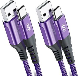 USB Type C P[uy1m+2m/2{ZbgzSweguard USB-A & USB-C P[uy3.1A QC3.0Ή }[dz ^Cvc [dP[uiPhone15 Pro Max, iPad Pro,Samsung Galaxy S23 S22/S21/S20/S10/S9,Sony,Xiaomi,Huawei,Pixel,type-c@ƌ