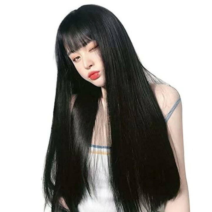 楽天市場】Villo ウィッグ ロング ストレート ウイッグ 黒髪 
