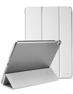 ProCase iPad Air 3 2019 / iPad Pro 10.5 2017 �p�P�[�X ���X���� �O�܃X�^���h �I�[�g�X���[�v �������t���X�g �o�b�N�J�o�[ - �V���o�[