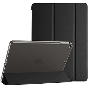 ProCase iPad 9.7 P[XAiPad 6 2018/ 5 2017, iPad Air 2 1 یJo[, 3܂ X}[gP[X TPUobNJo[ X^h@\ - ubN